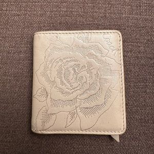 Coach Vintage Rose-Embossed Bi-Fold Wallet